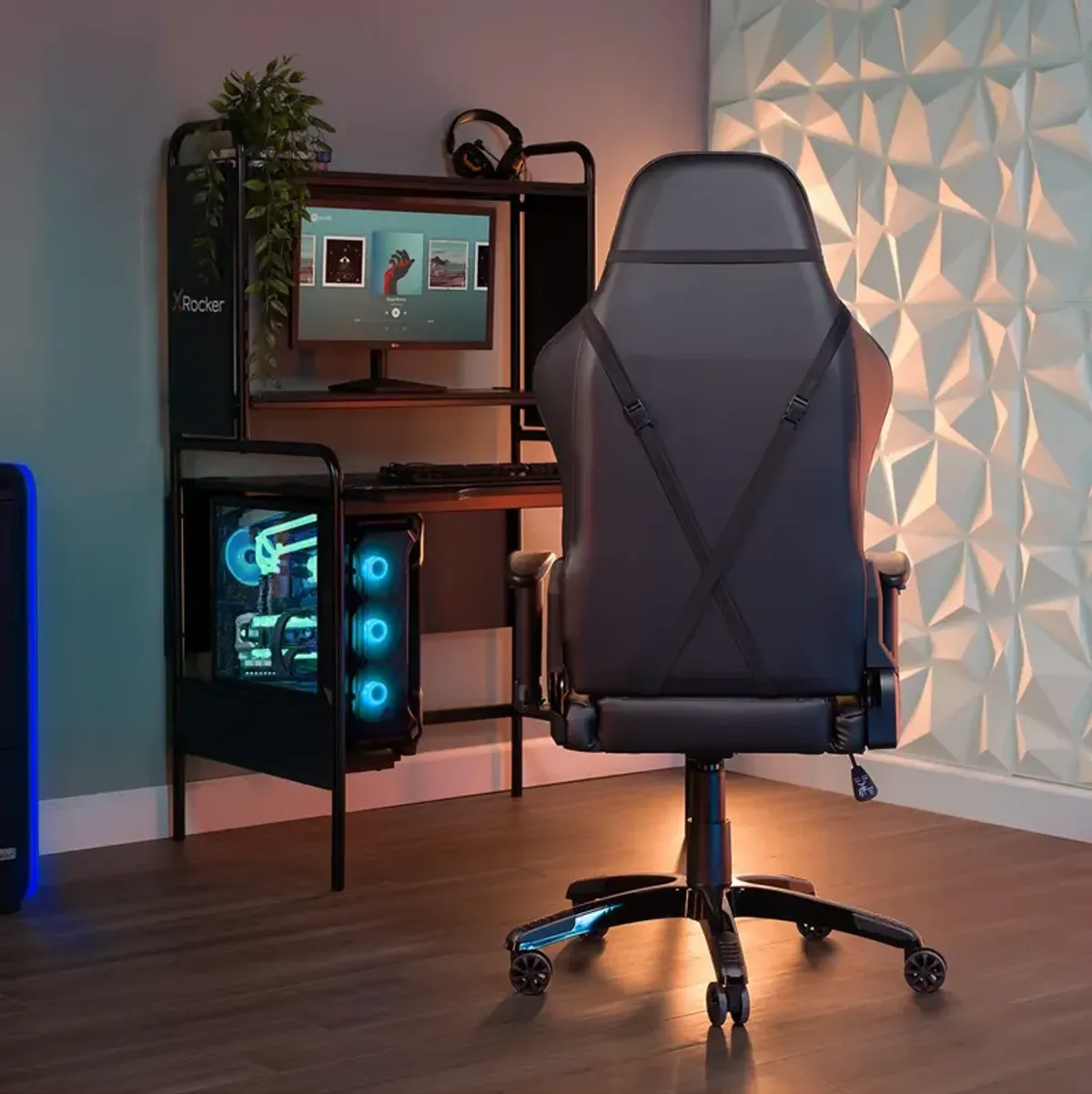 Agility PC Gaming Chair, Black/Carbon Black