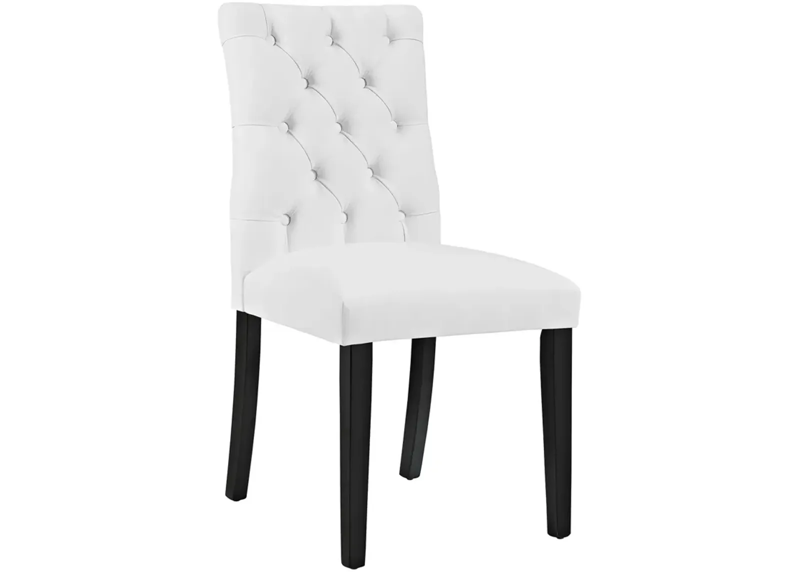 Duchess Button Tufted Vegan Leather Dining Chair