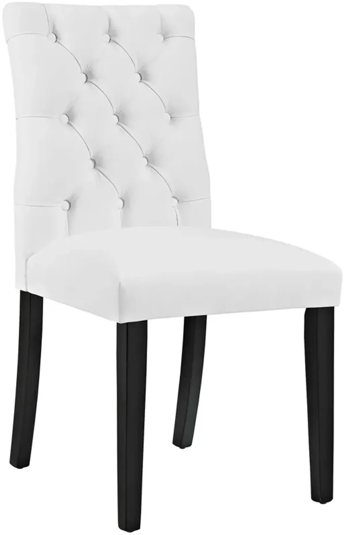 Duchess Button Tufted Vegan Leather Dining Chair