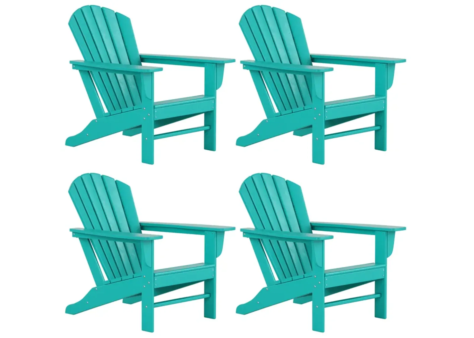 WestinTrends Outdoor Patio Adirondack Chair (Set of 4)