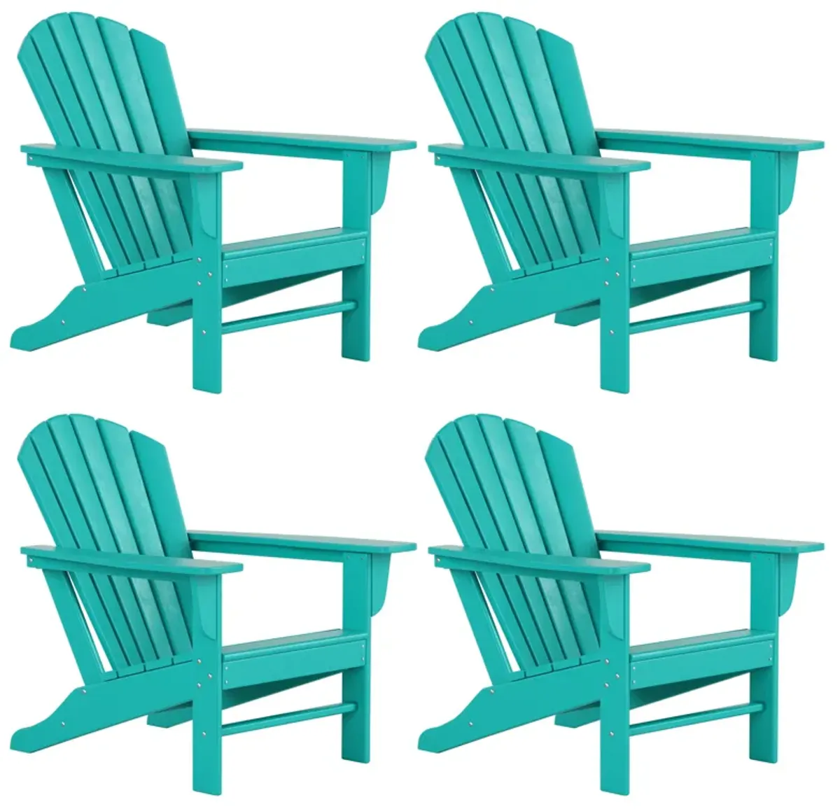 WestinTrends Outdoor Patio Adirondack Chair (Set of 4)