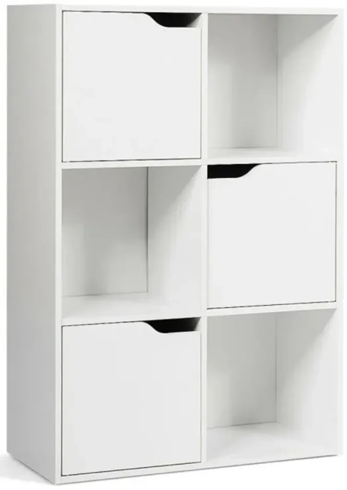 Hivvago 6 Cubes Wood Storage Shelves Organization