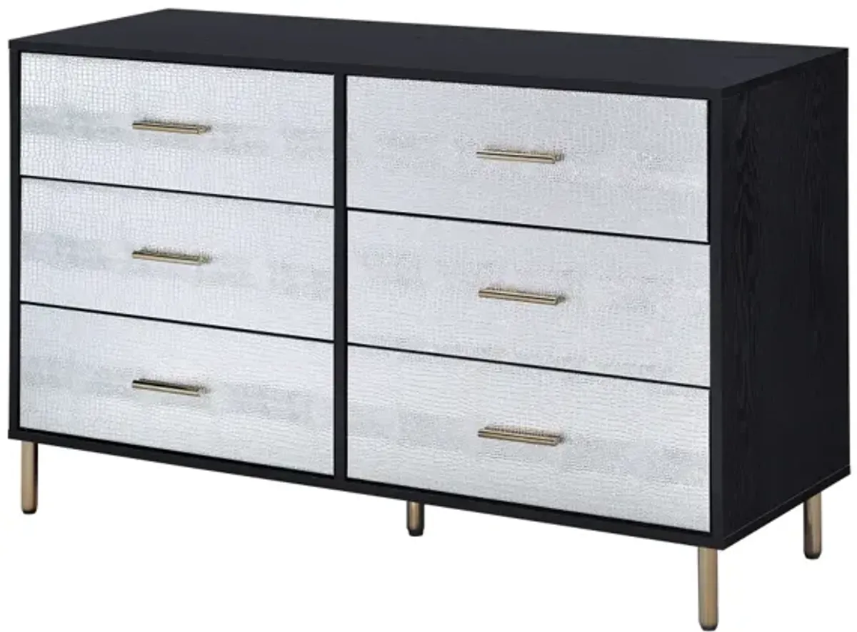 Myles Dresser, Black, Silver & Gold Finish