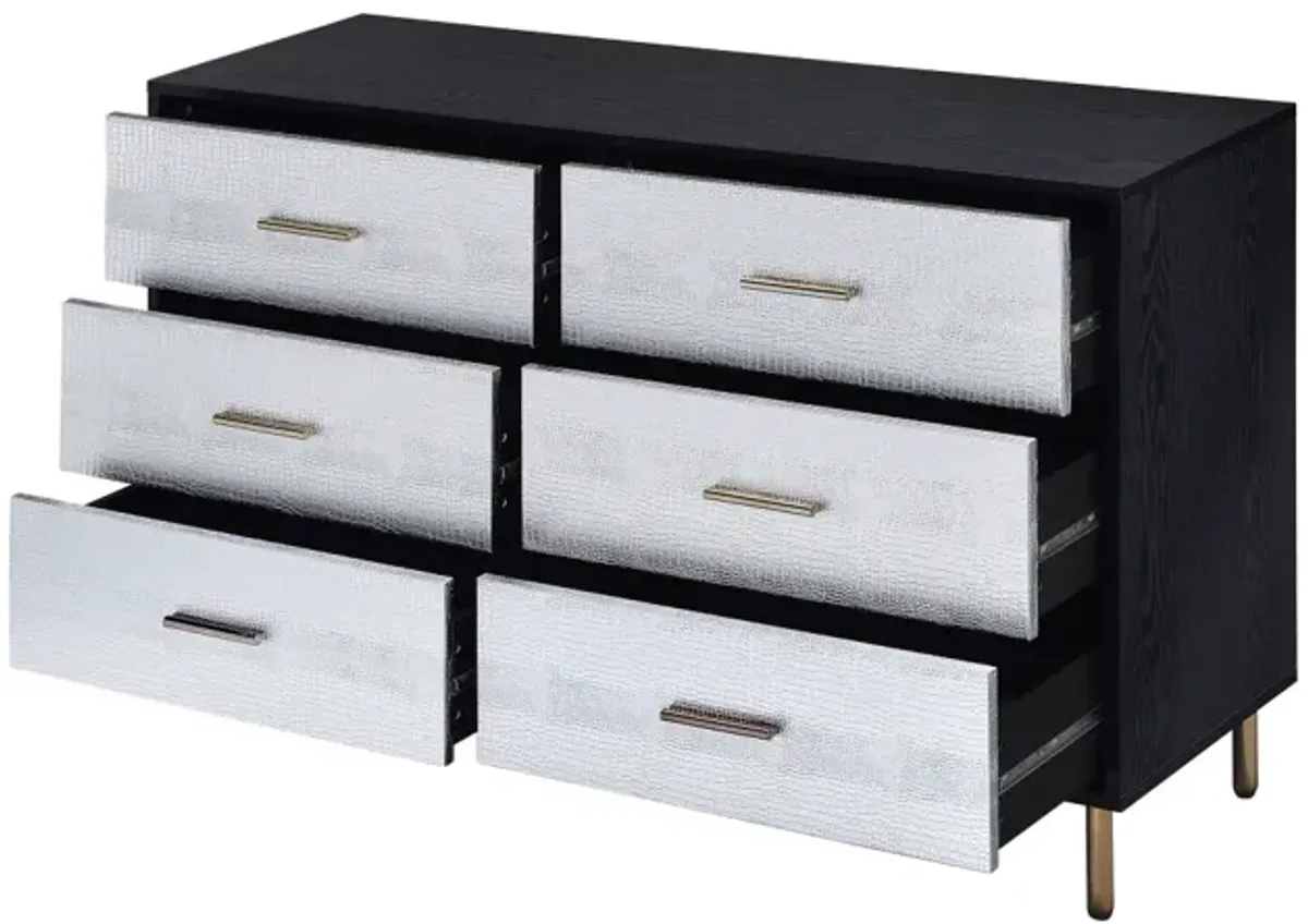 Myles Dresser, Black, Silver & Gold Finish