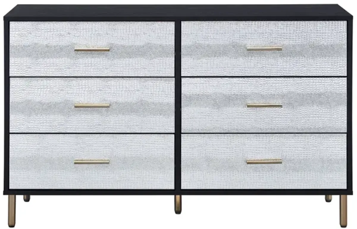 Myles Dresser, Black, Silver & Gold Finish