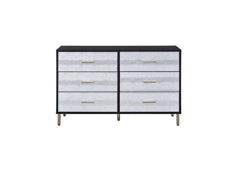 Myles Dresser, Black, Silver & Gold Finish