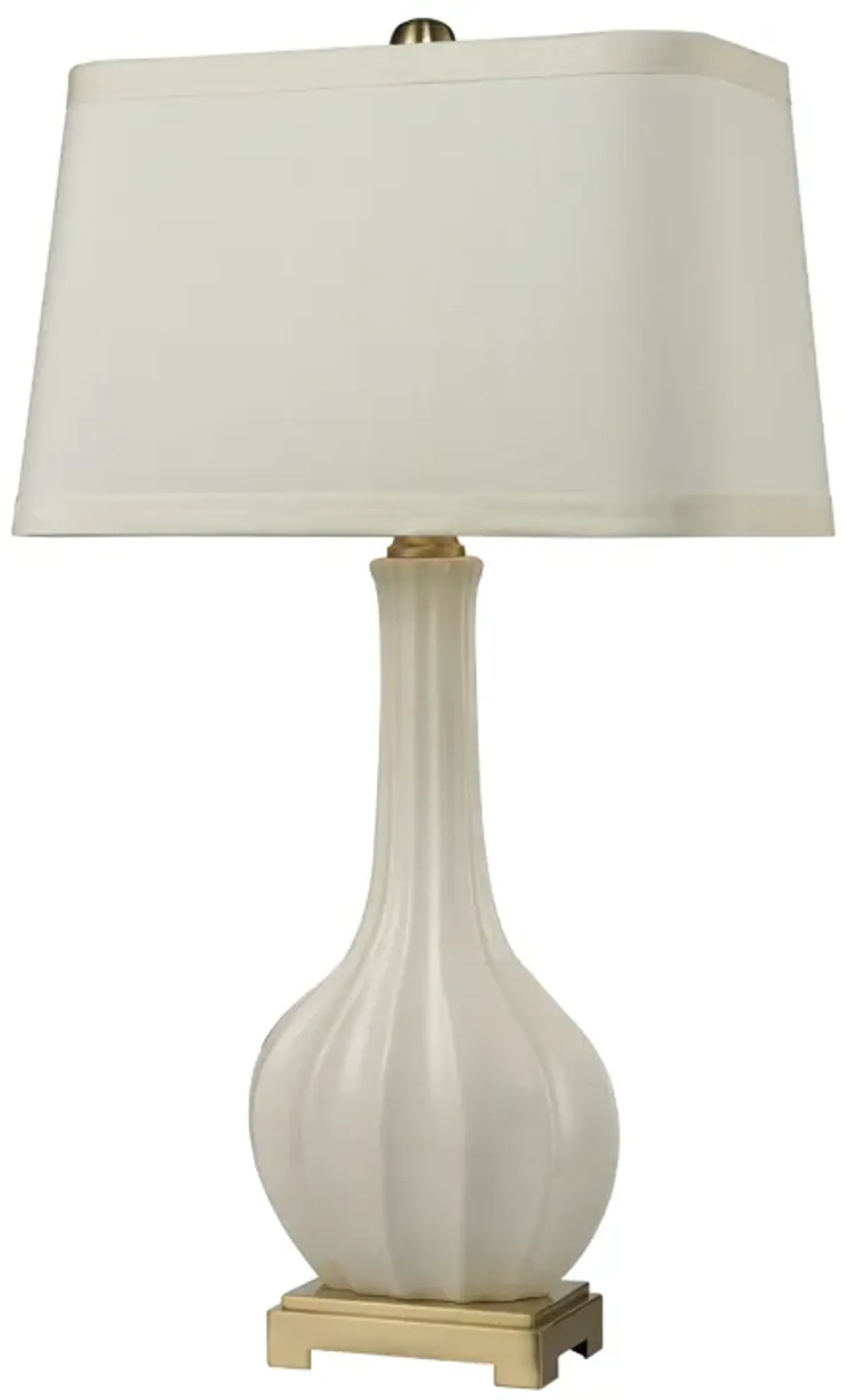 Fluted Ceramic Table Lamp