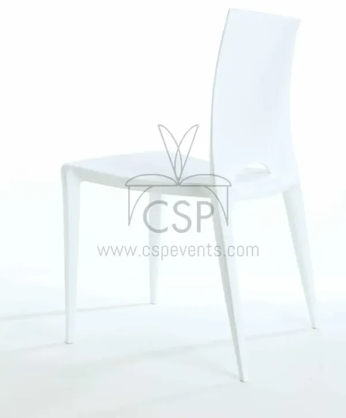 Commerical Seating Products White Crescent Dining Chairs