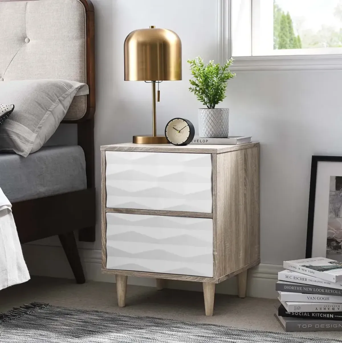 Vespera 2-Drawer Nightstand