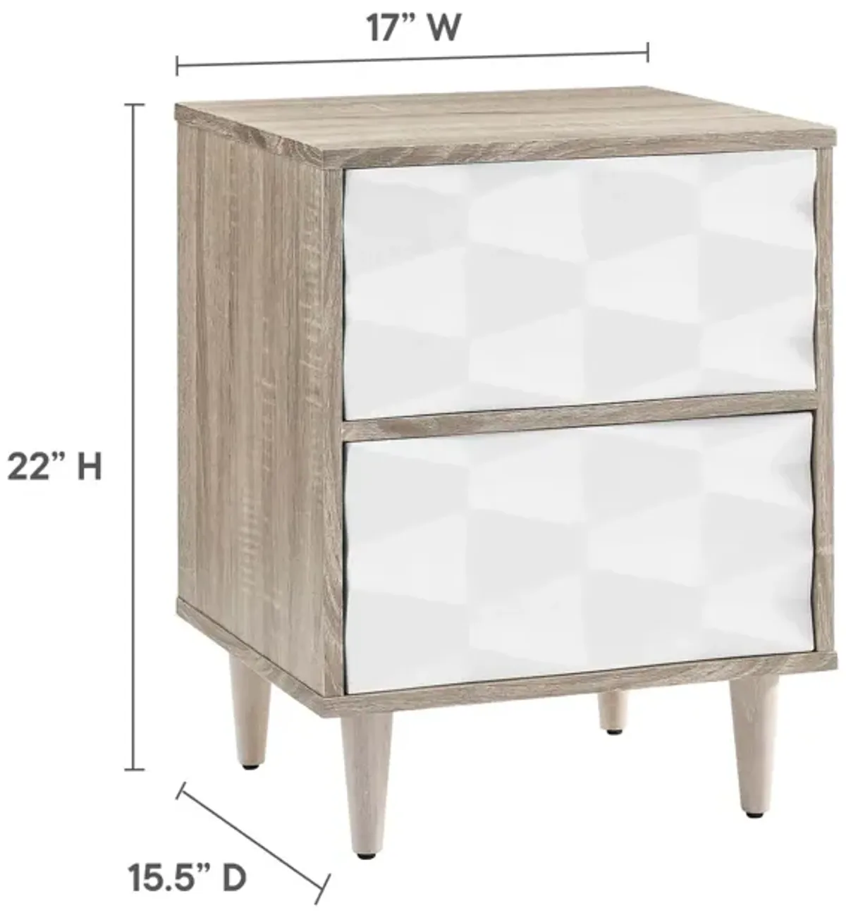 Vespera 2-Drawer Nightstand