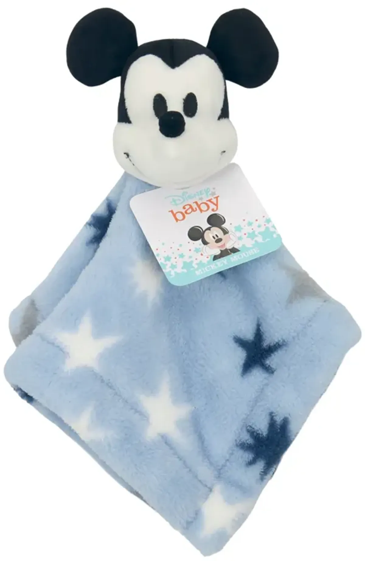 Lambs & Ivy Disney Baby Mickey Mouse Stars Blue Lovey/Security Blanket