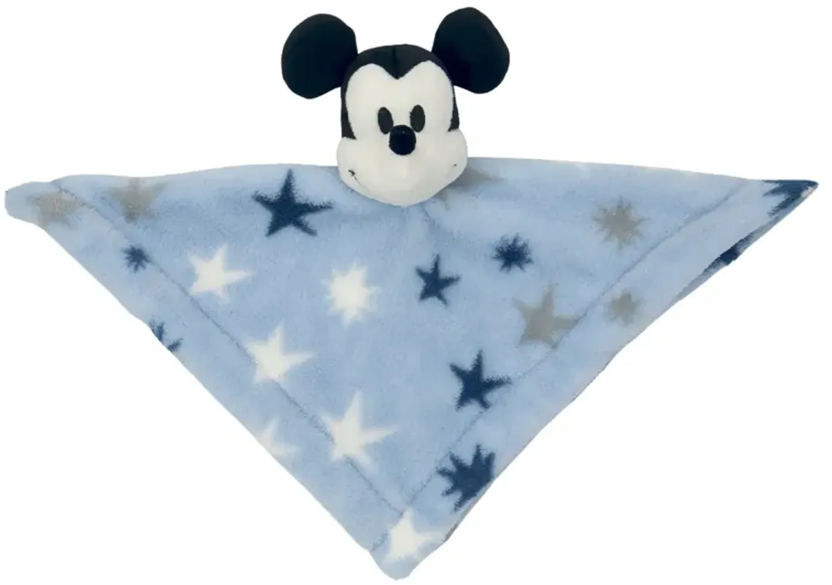 Lambs & Ivy Disney Baby Mickey Mouse Stars Blue Lovey/Security Blanket