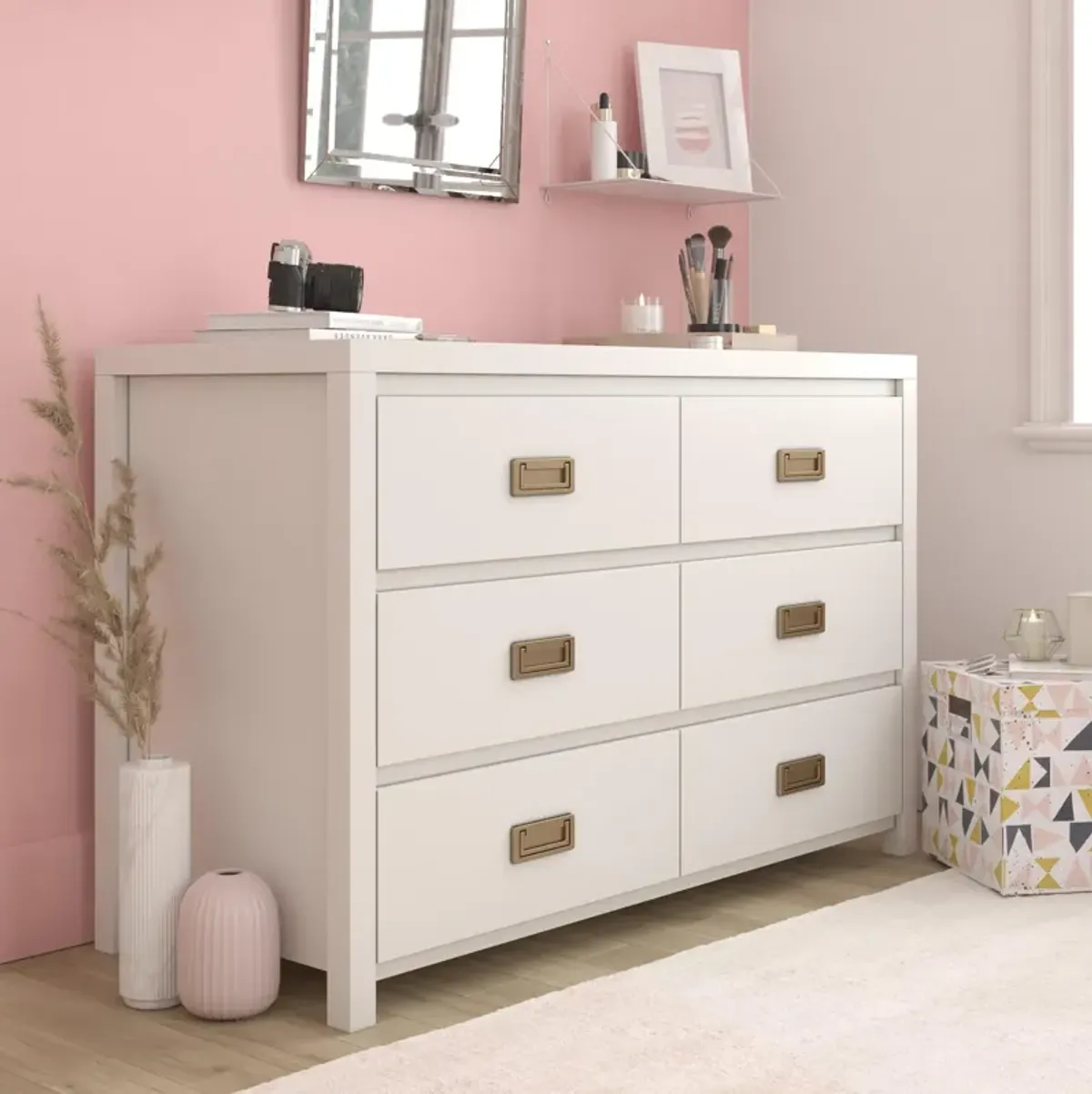 Little Seeds Monarch Hill Haven 6 Drawer White Kids' Dresser