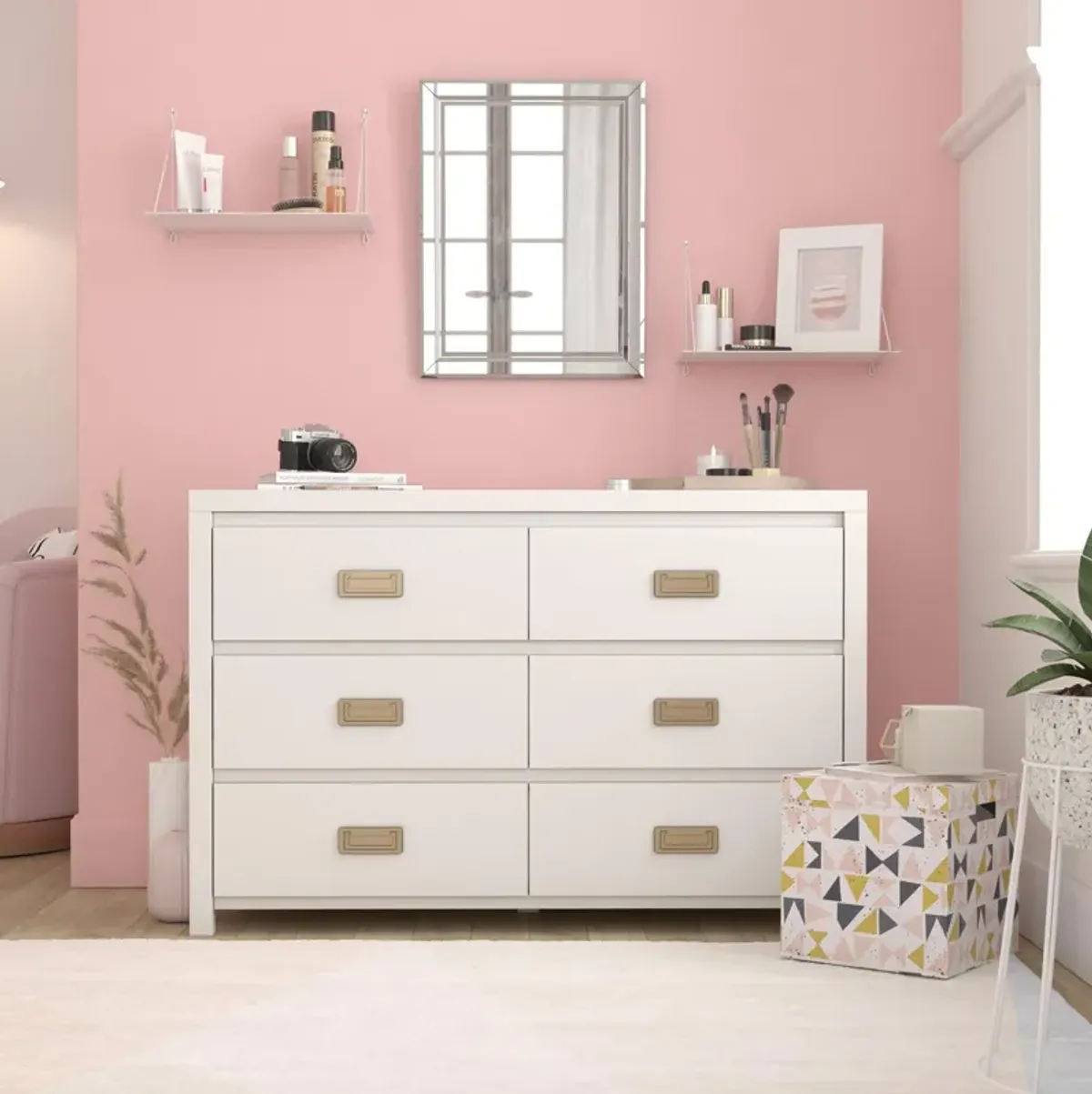 Little Seeds Monarch Hill Haven 6 Drawer White Kids' Dresser