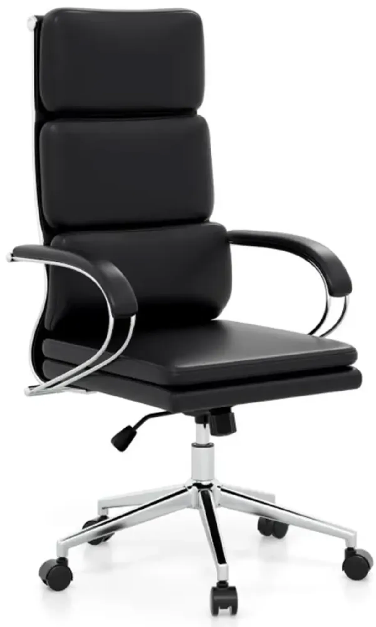 Hivvago Ergonomic Leather Office Chair with Adjustable Height and Rocking Function