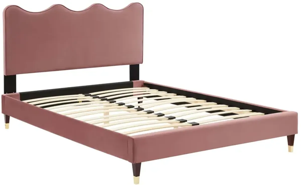 Modway - Current Performance Velvet Full Platform Bed