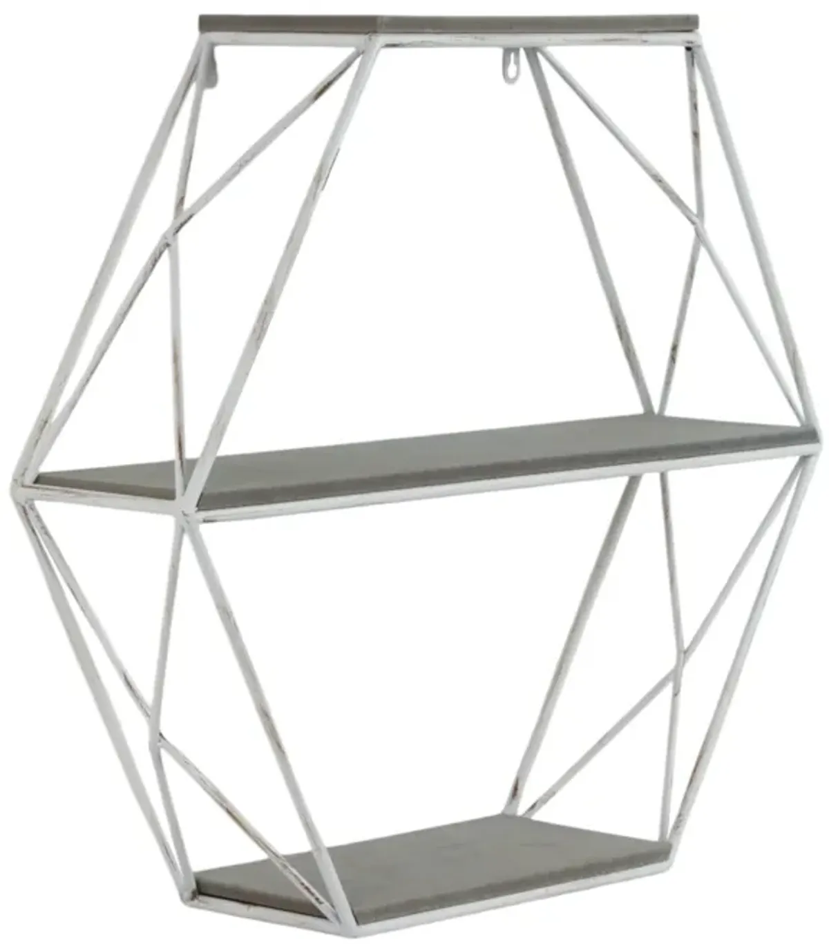 3-Tier Hexagon Wall Shelf