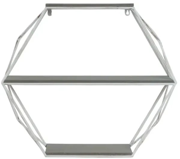 3-Tier Hexagon Wall Shelf