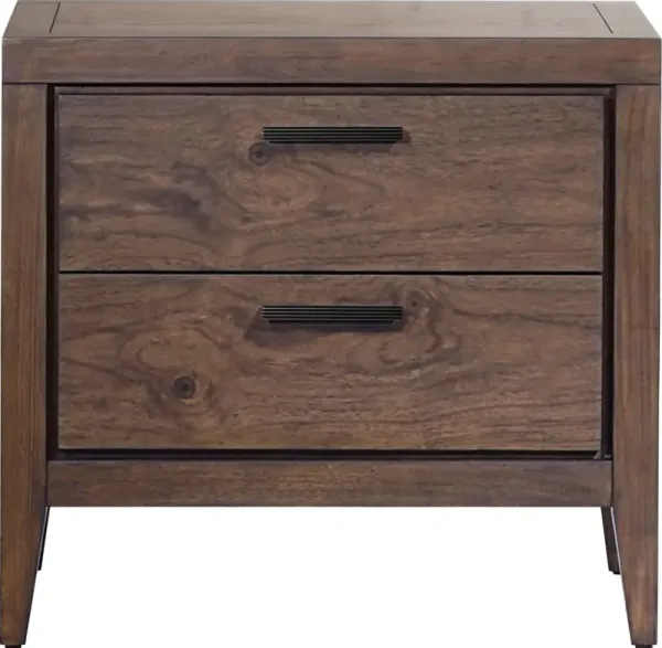 Boracay Two Drawer USB Charging Nightstand