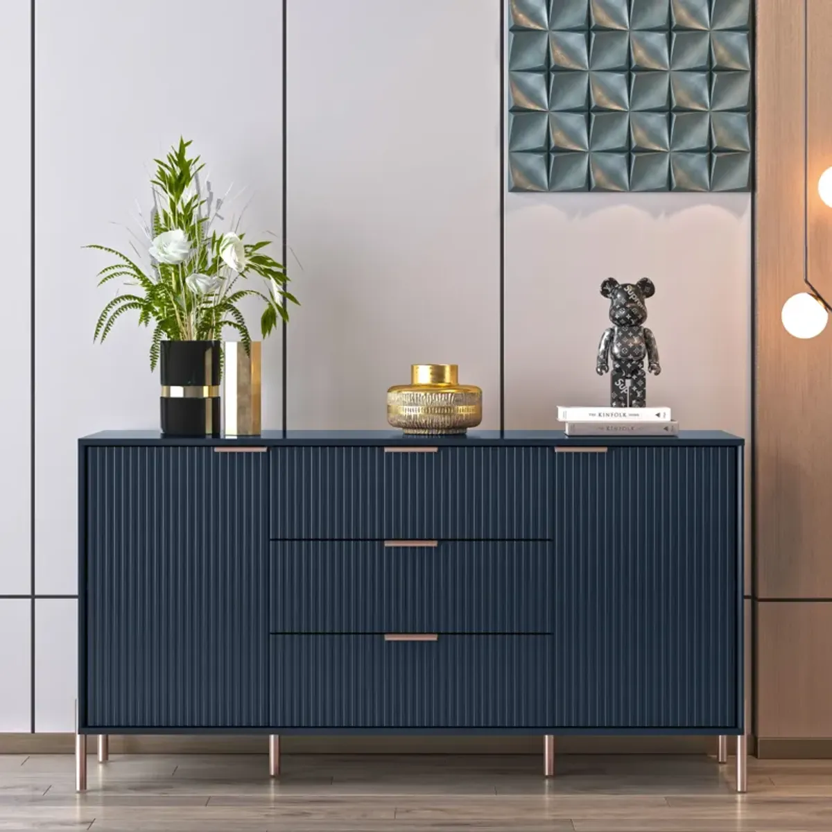 FESTIVO 58" Premium Storage Cabinet Dresser - Versatile and Stylish