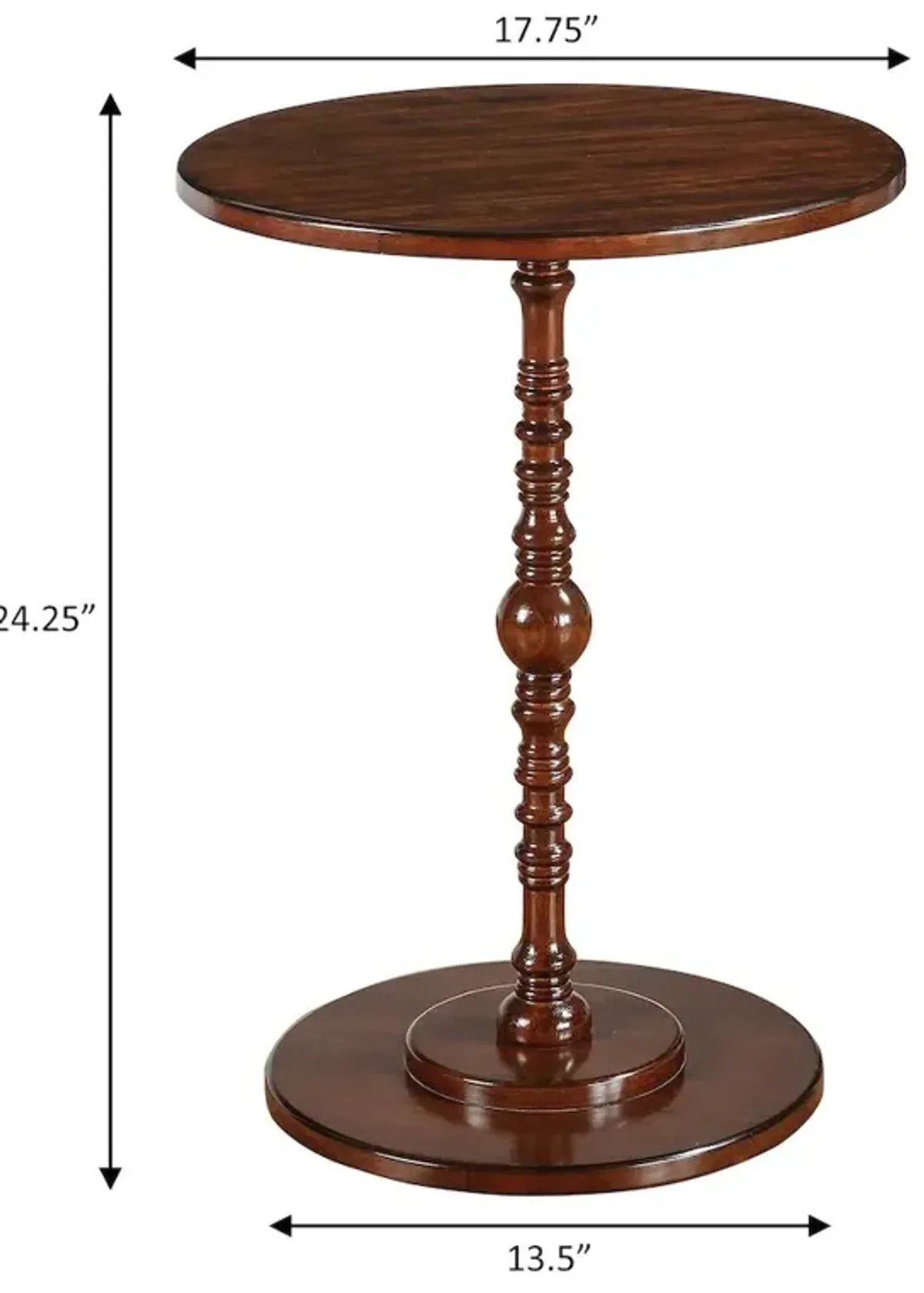 Convenience Concepts Classic Accents Sanibel Beach Spindle Table