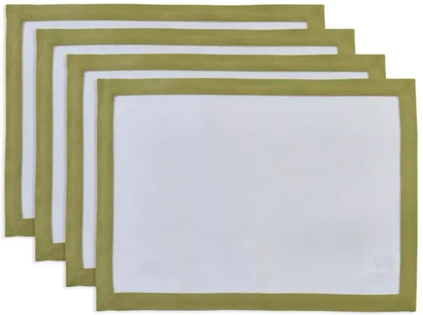 Solino Home 100% Pure Linen Placemats 14 x 19 Inch Set of 4 - Classic