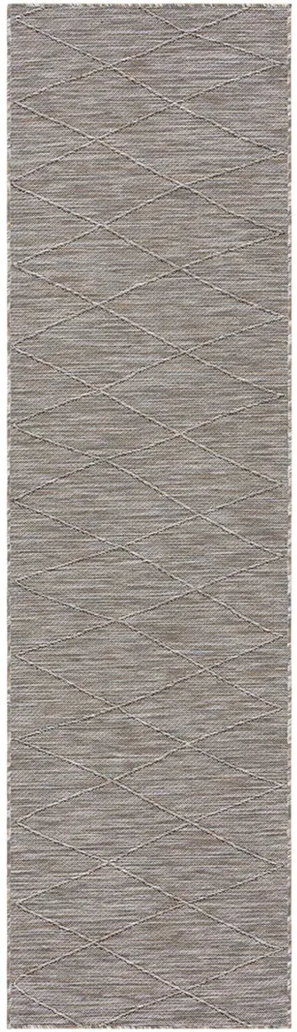 Washable Solutions WSL01 Gray/Mocha 2'2" x 8' Rug