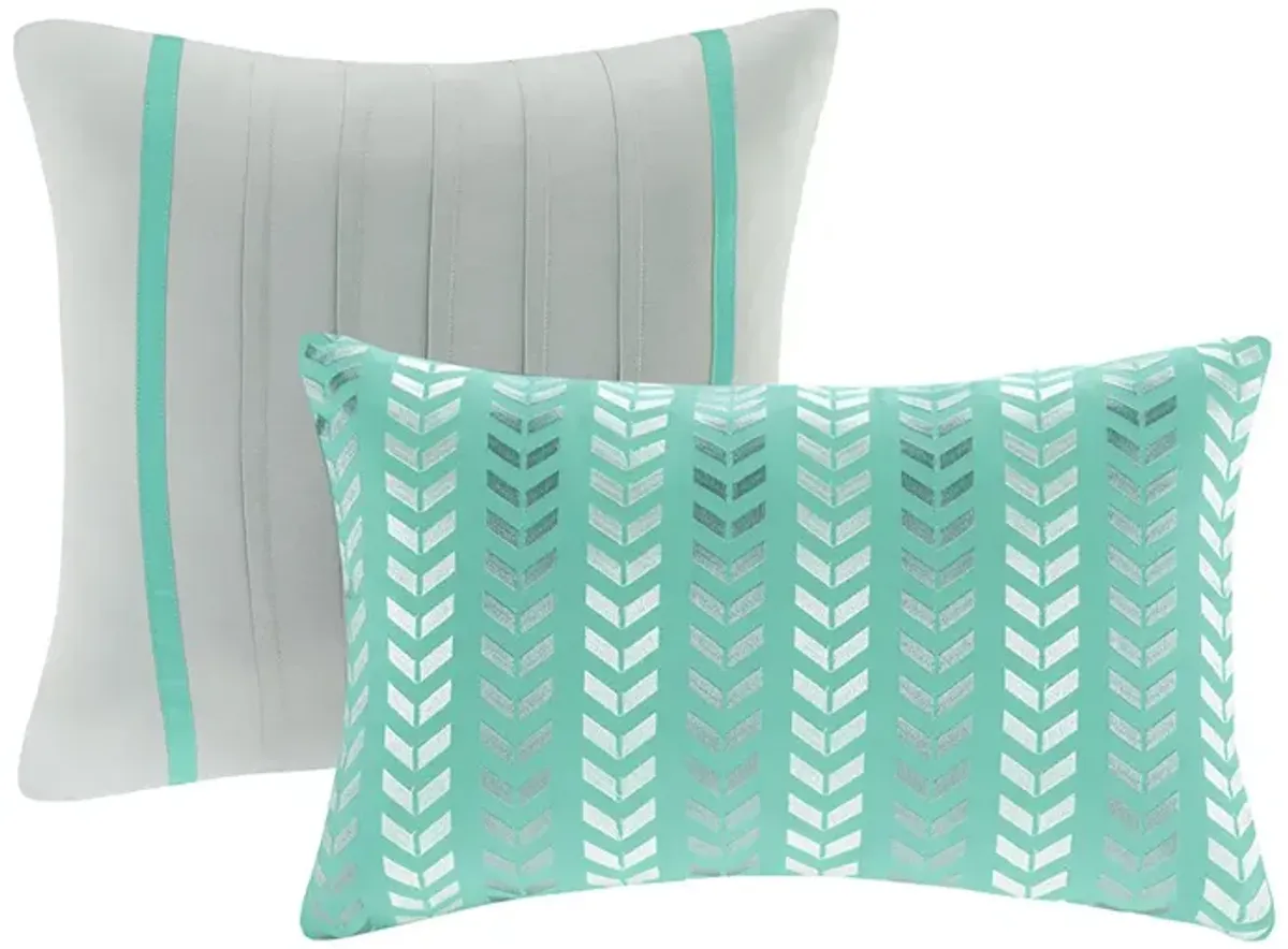 Gracie Mills Basil Chevron Bliss Comforter Set