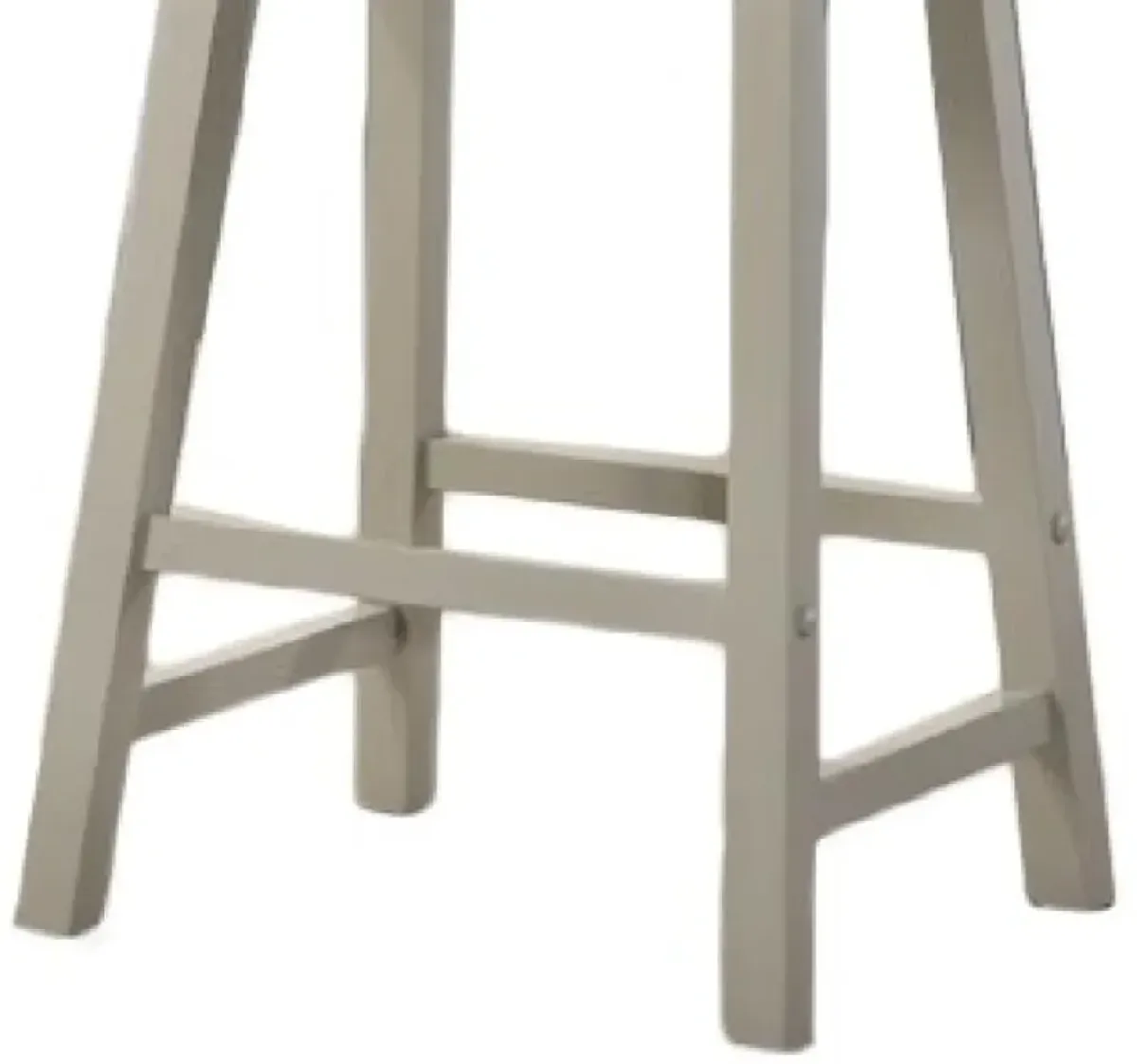 Set Of 2 Alonzo Light Gray Backless Ergonomic Counter Height Stool