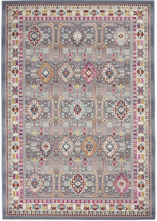 Vintage Kashan VKA05 Gray/Multicolor 4' x 6' Rug