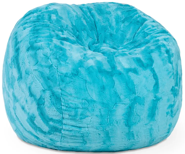 Jaxx Saxx 3 Foot Bean Bag Chair - Faux Fur - Fun Colors