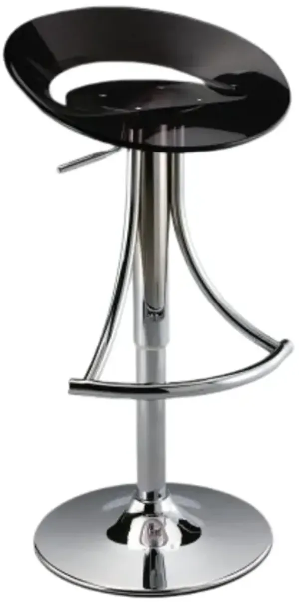 Arcrylic Bar Stool, Black