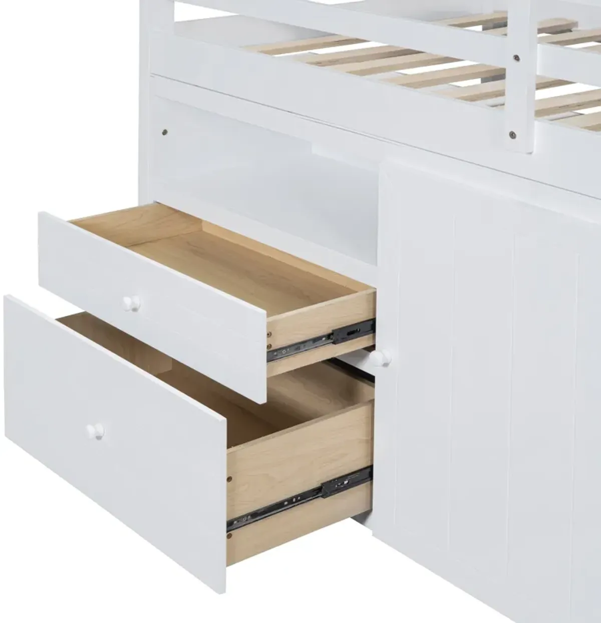 Merax Loft Bed with 4 Drawers