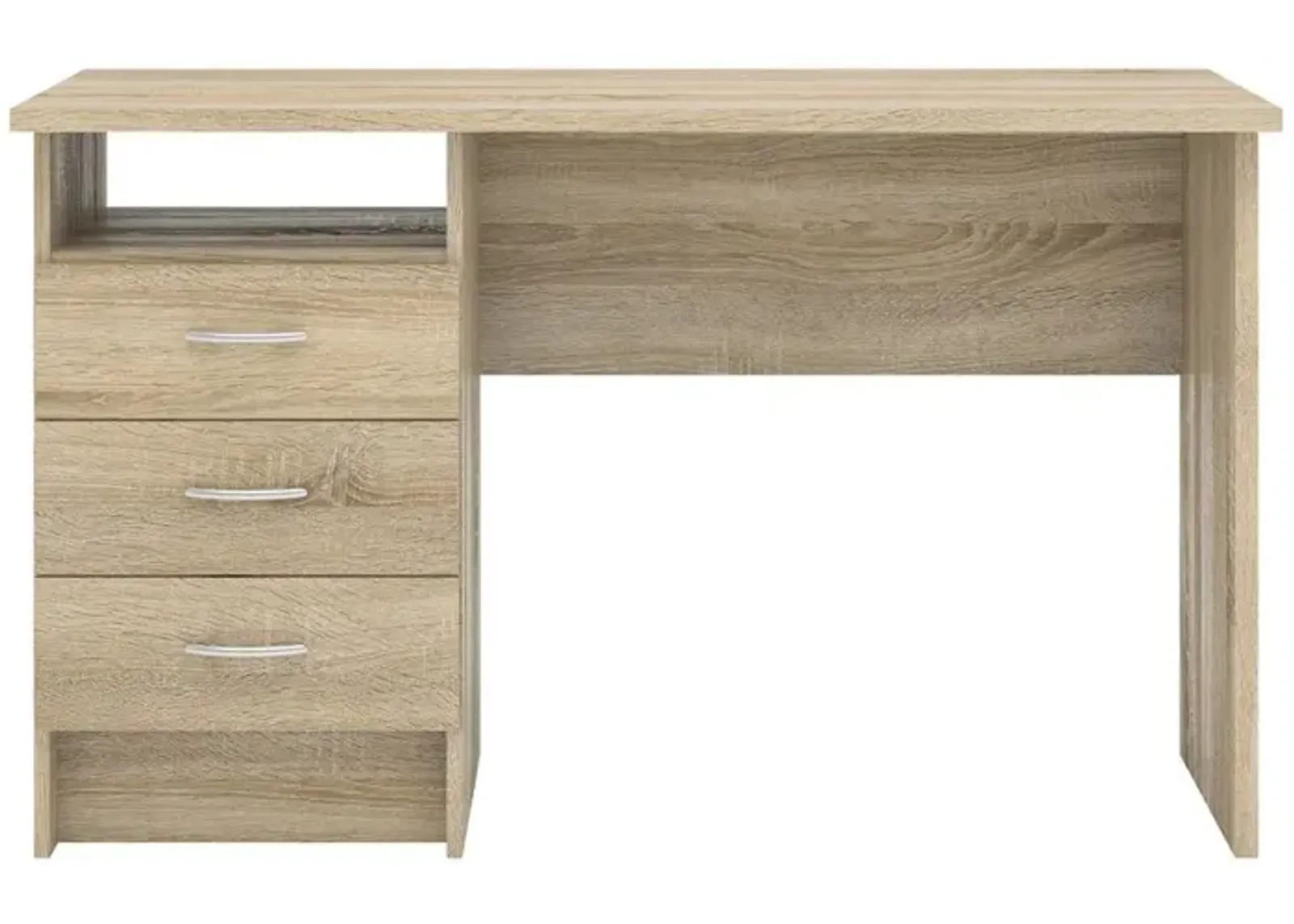 Tvilum Whitman Desk with 3 Drawers, Oak Structure