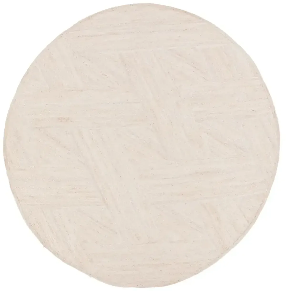 Naturals Tobago Vero White 8' Round Rug