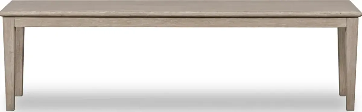 Camden Oak Wood Bench in Chai