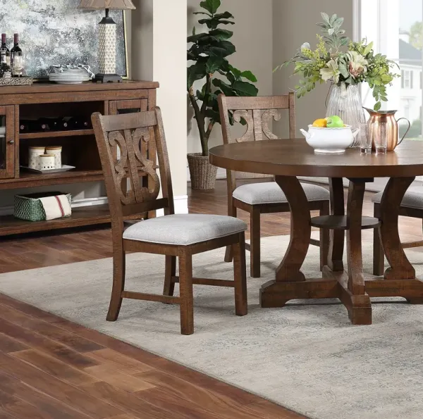 Streamdale Distressed paint wooden chairs, set of 2