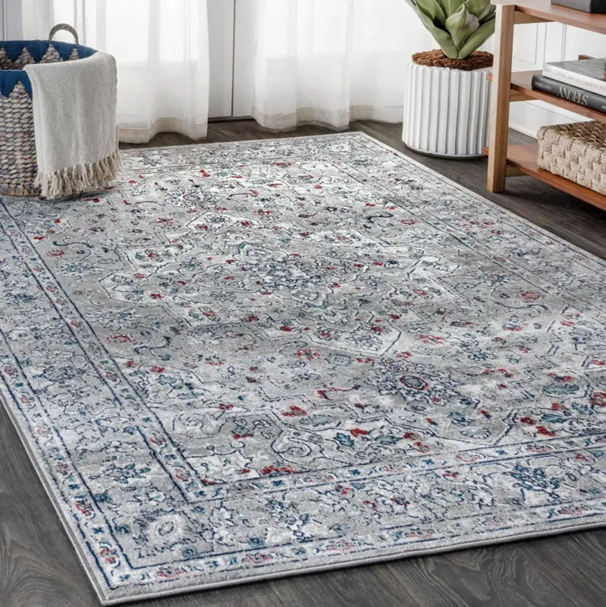 Sierra Modern Persian Vintage Medallion Area Rug