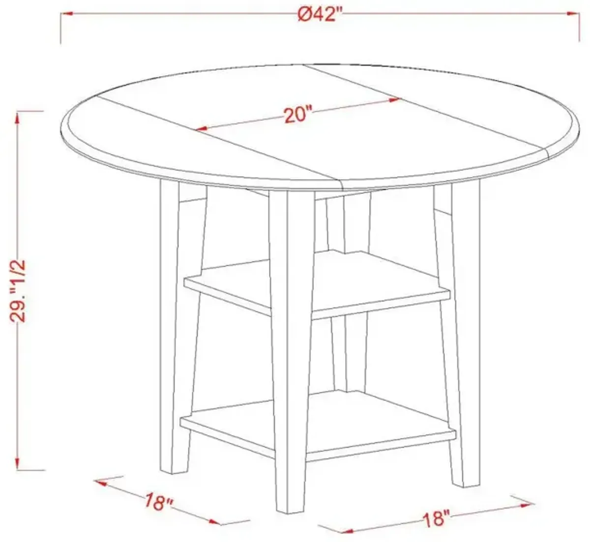 Dining Room Set Buttermilk & Cherry