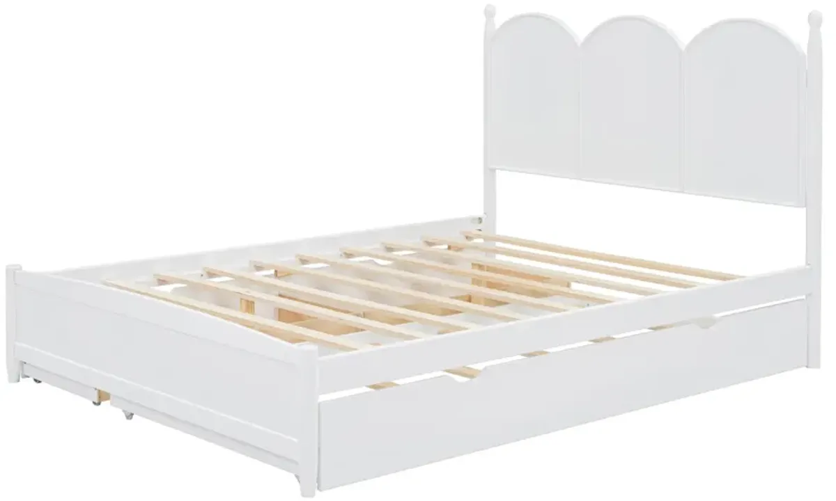 Merax Platform Bed with Drawers and Twin XL Trundle