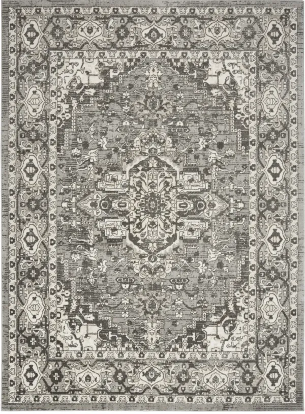 Quarry QUA05 Gray 7'10" x 9'10" Rug