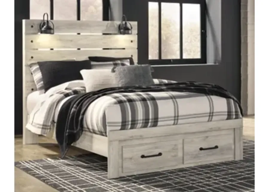 Cambeck Queen Panel Bed with 2 Storage Drawers