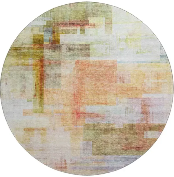 Ravenna RN6 Coral 8' Round Rug