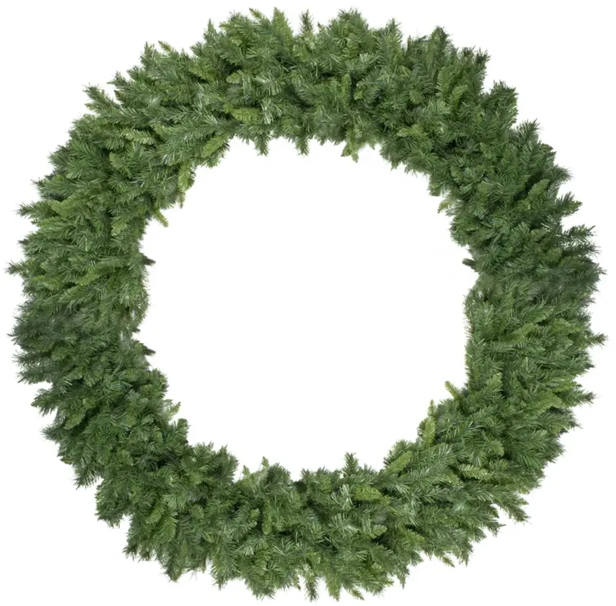 Green Lush Mixed Pine Artificial Christmas Wreath - 72-Inch  Unlit