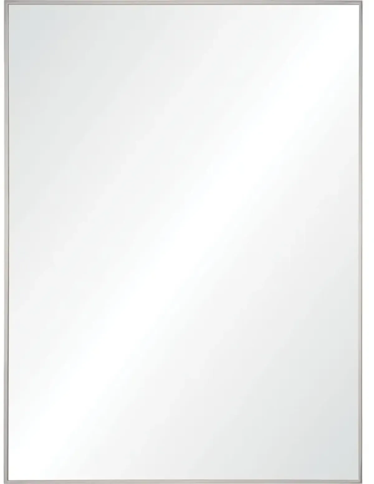 40" Stainless Steel Framed Rectangular Wall Mirror