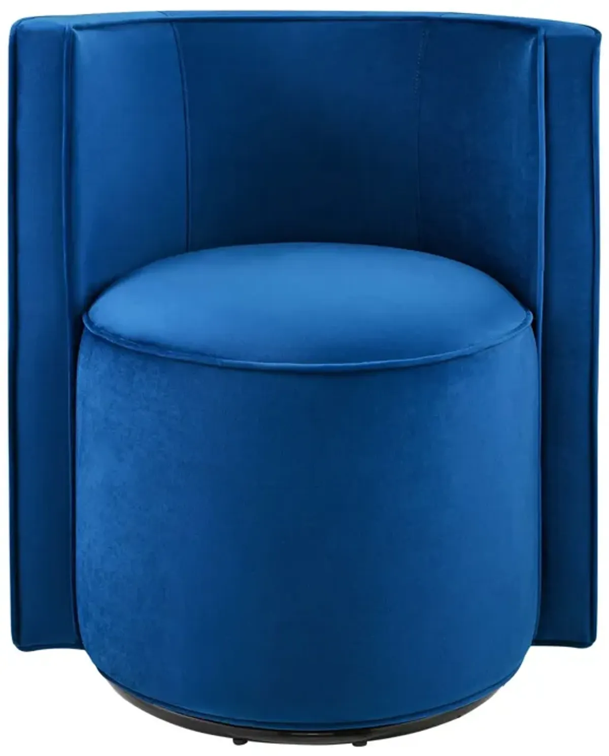 Della Performance Velvet Fabric Swivel Chair