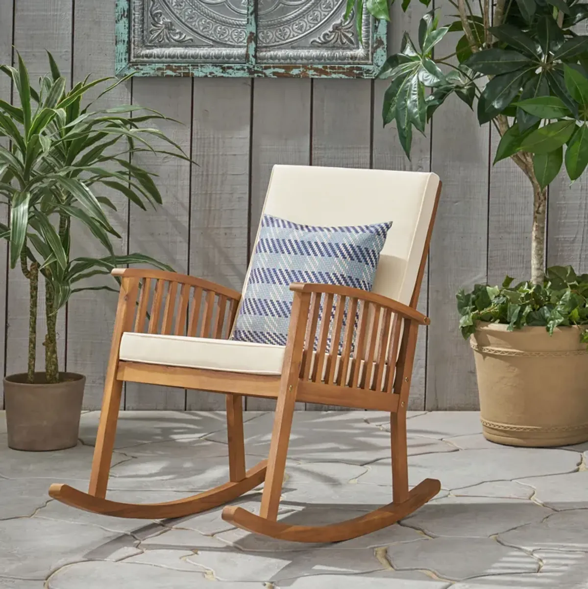 Merax Modern Outdoor Rocking Chair