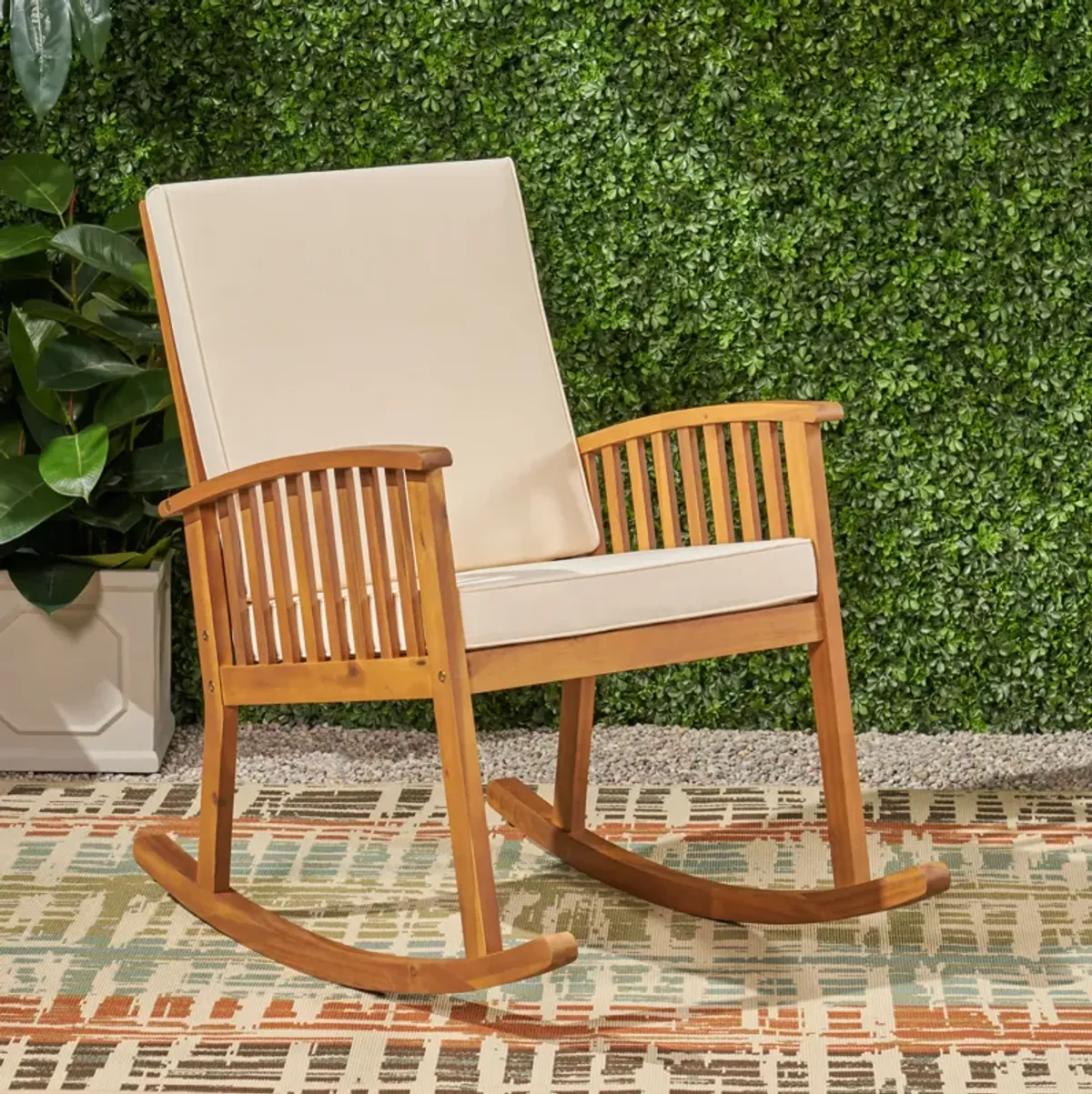 Merax Modern Outdoor Rocking Chair