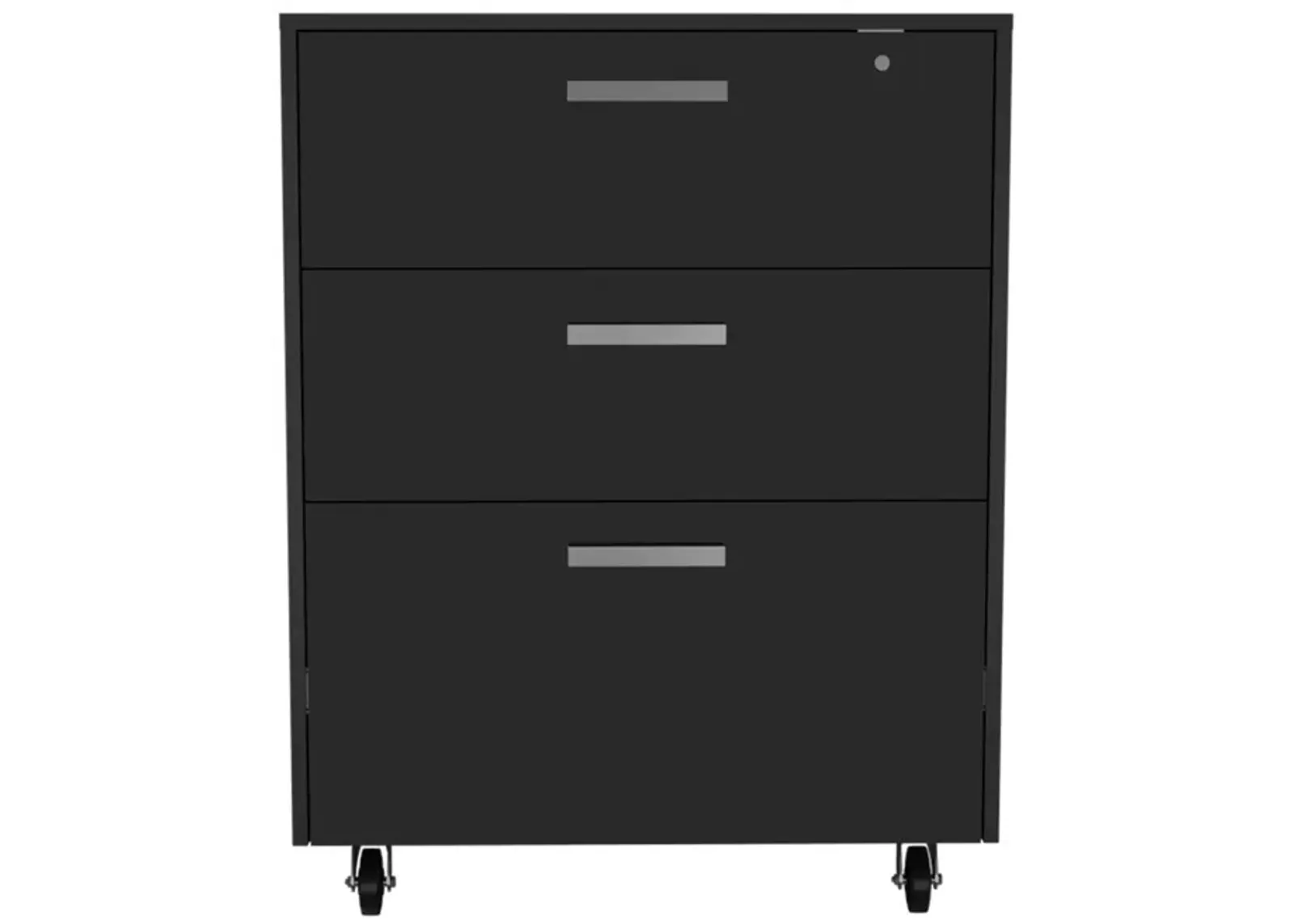 Medford 3-Drawer Rectangle Chest With Caster Black Wengue