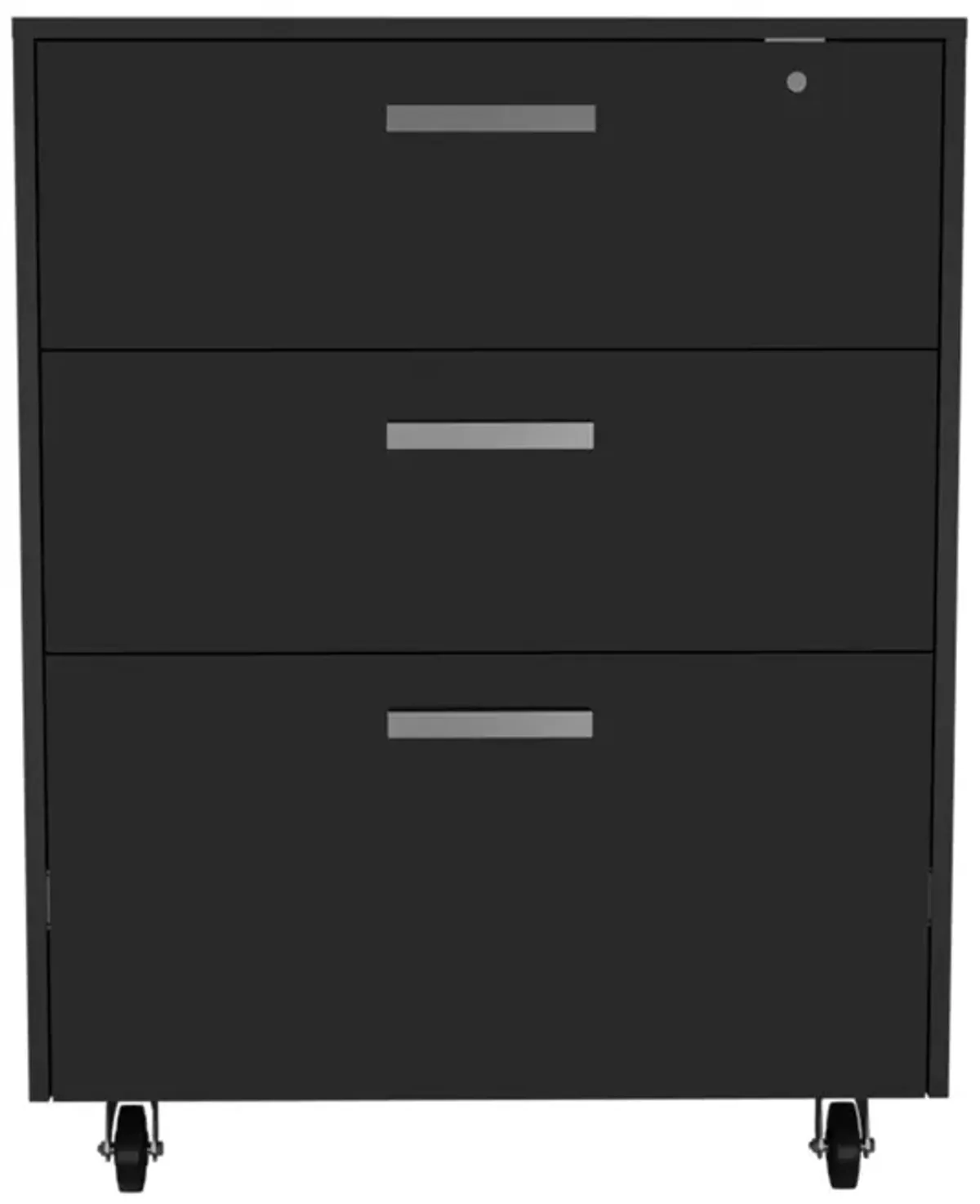 Medford 3-Drawer Rectangle Chest With Caster Black Wengue